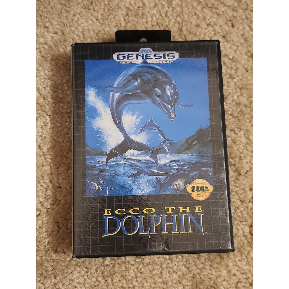 Echo The Dolphin Sega Genesis Case + Manual Only NO GAME
